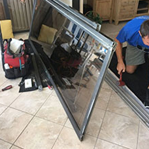 sliding glass door frame repair Palmetto Bay